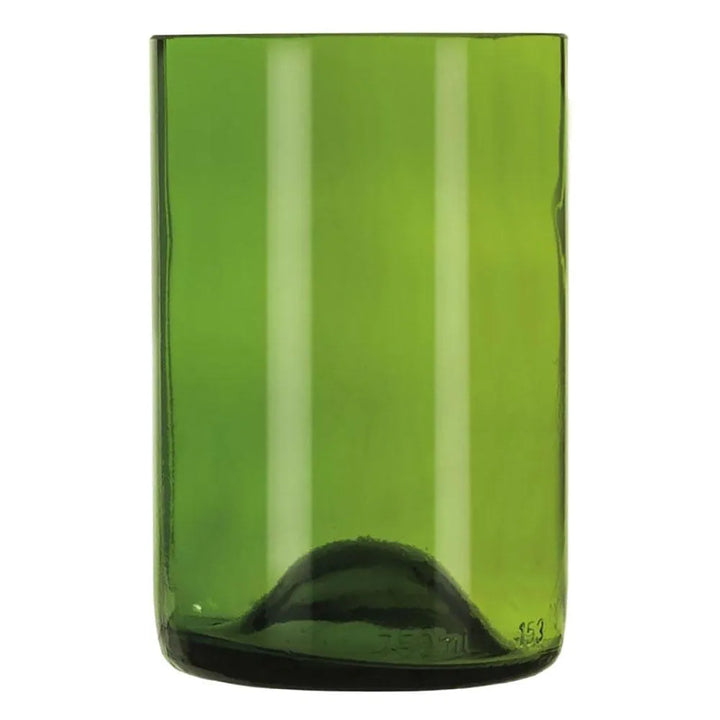 Libbey 97287 12 oz. Customizable Green Repurposed Wine Bottle Tumbler - Case of 12 Pcs