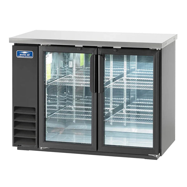 Arctic Air ABB48G 48" Double Glass Door Back Bar Refrigerator