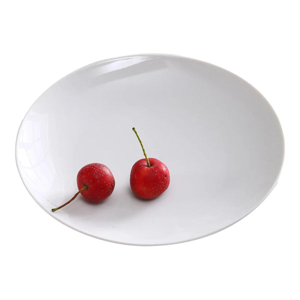 Yanco AC-10-C ABCO 10" White Porcelain Coupe Plate, Pack of 12