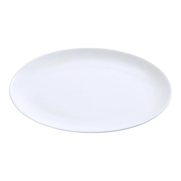 Yanco AC-12-CP ABCO 12.25" White Porcelain Oval Coupe Dinner Platter, Pack of 12