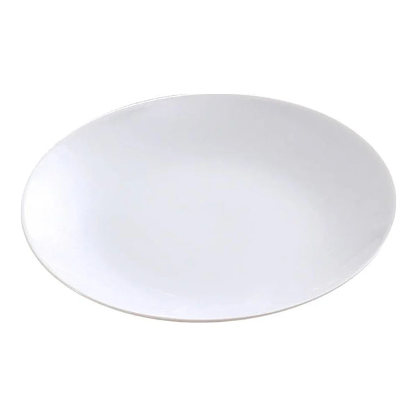 Yanco AC-12-C ABCO 12" White Porcelain Coupe Dinner Plate, Pack of 12