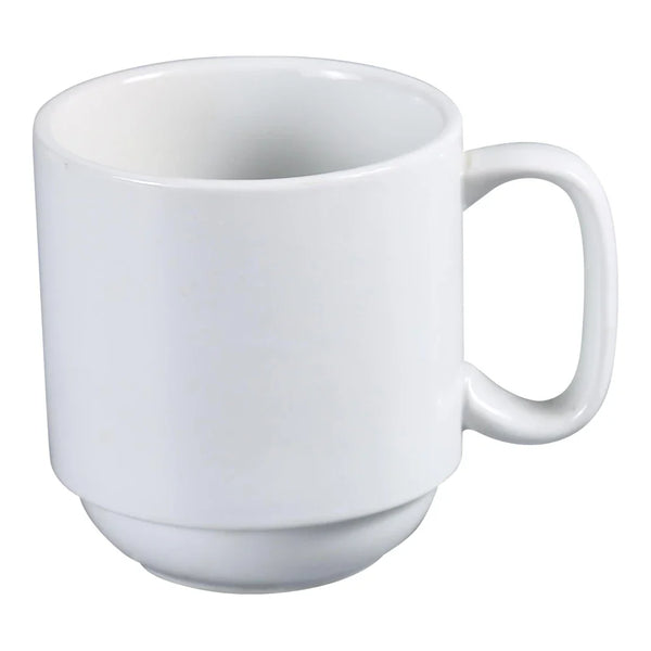 Yanco AC-16-P ABCO 16 Oz White Porcelain Prime Stackable Coffee/Tea Mug, Pack of 36