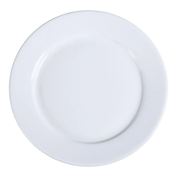 Yanco AC-16 ABCO 10.5" White Porcelain Dinner Plate, Pack of 12