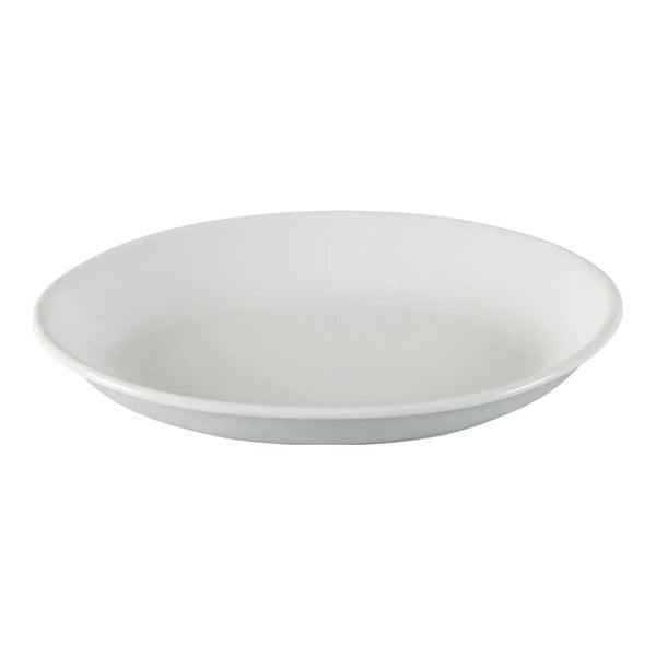 Yanco AC-219 ABCO 13.75" White Porcelain Oval Deep Platter, Pack of 4