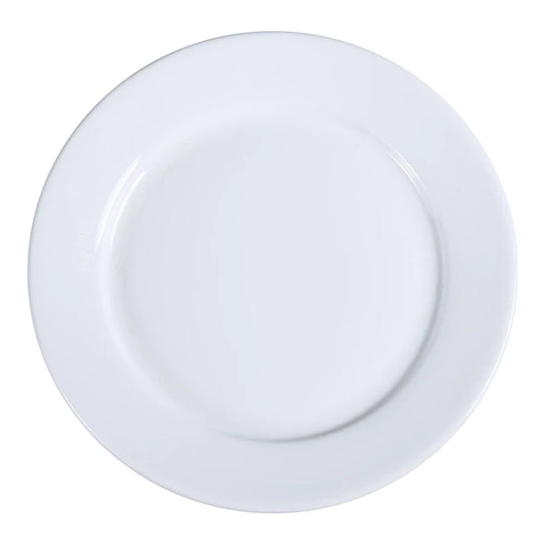 Yanco AC-28 ABCO 20" White Porcelain Round Plate, Pack of 2