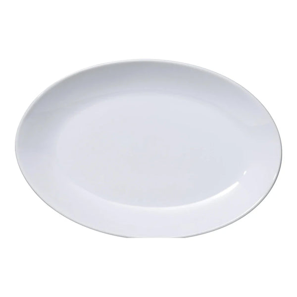 Yanco AC-810 Abco 7" White Porcelain Deep Coupe Platter, Pack of 24