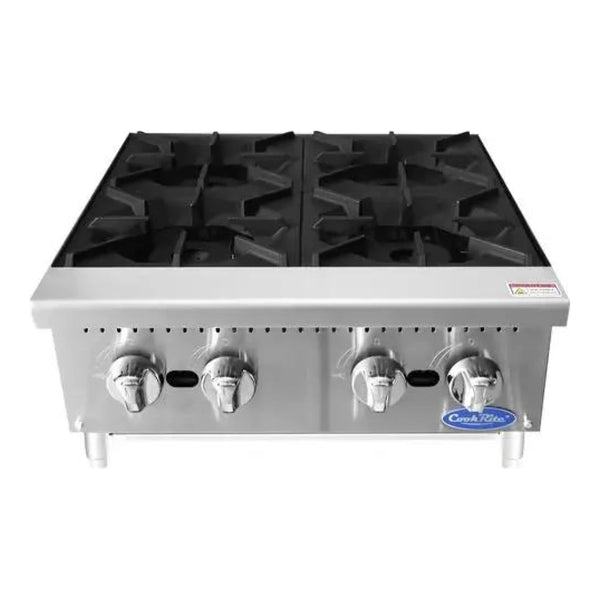 Atosa ACHP-4 24" Heavy Duty Countertop Range, Hot Plate with 4 Burners 100,000 BTU