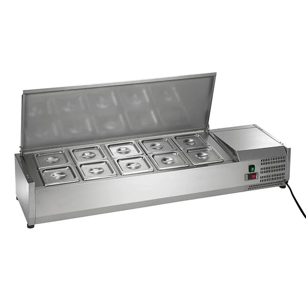 Arctic Air ACP55 55" Ten Pan Stainless Steel Counter Top Prep Unit