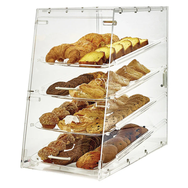 Winco ADC-4 Acrylic Display Case with 4 Trays