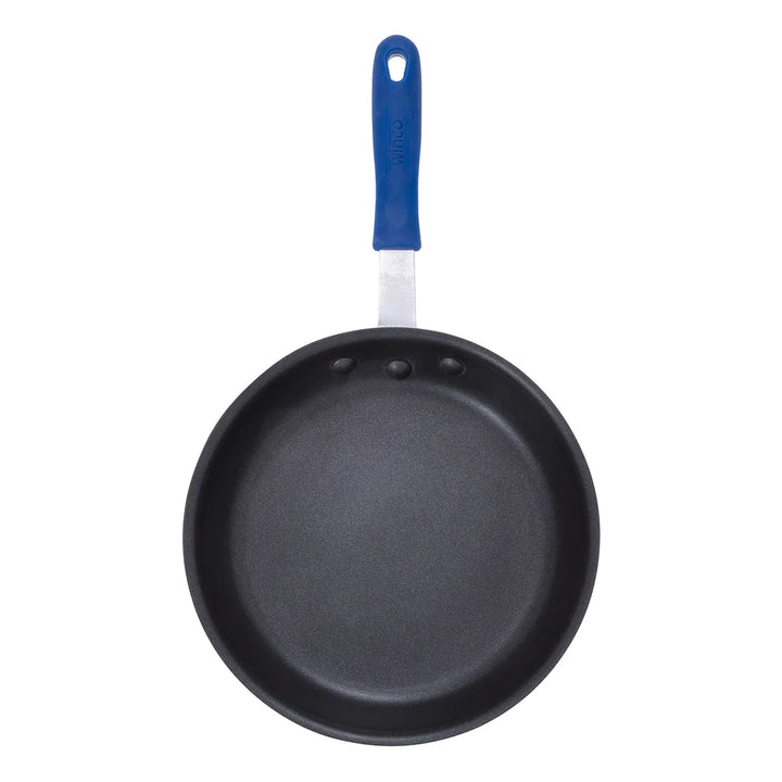 Winco AFPI-10NH Induction Ready Aluminium Fry Pan with Stainless Steel Bottom and Sleeve, 10"