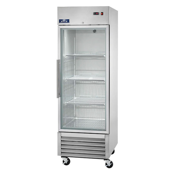 Arctic Air Single Commercial Glass Door Reach-In Refrigerator, (AGR23)