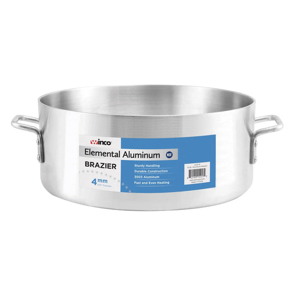 Winco ALB-15 Elemental Aluminium Brazier, 15 Qt, 4mm