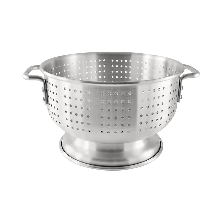 CAC China ALCL-08SH Colander AL Flat-Hdl & Footed 8QT Case of 4 Pcs