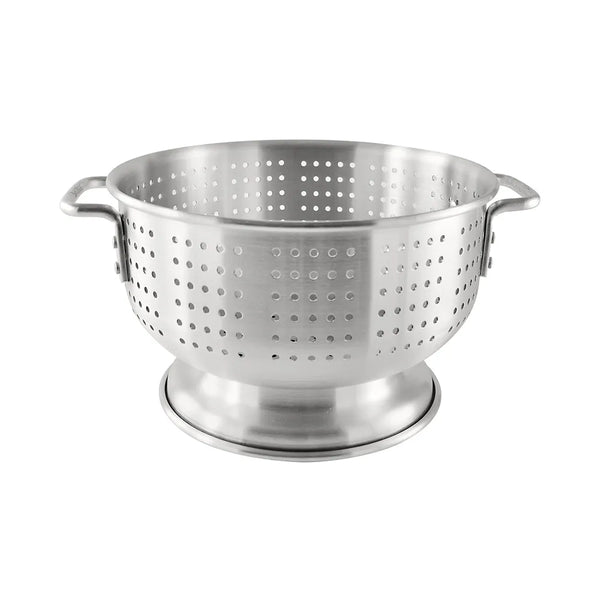 CAC China ALCL-12SH Colander AL Flat-Hdl & Footed 12QT Case of 4 Pcs