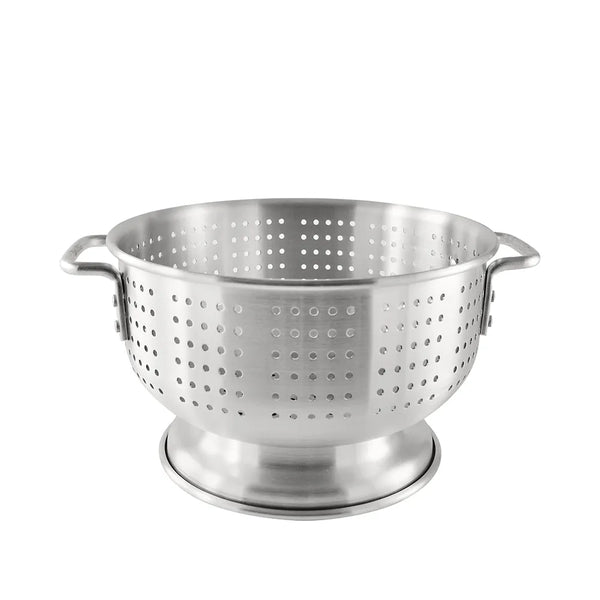 CAC China ALCL-16SH Colander AL Flat-Hdl & Footed 16QT Case of 4 Pcs