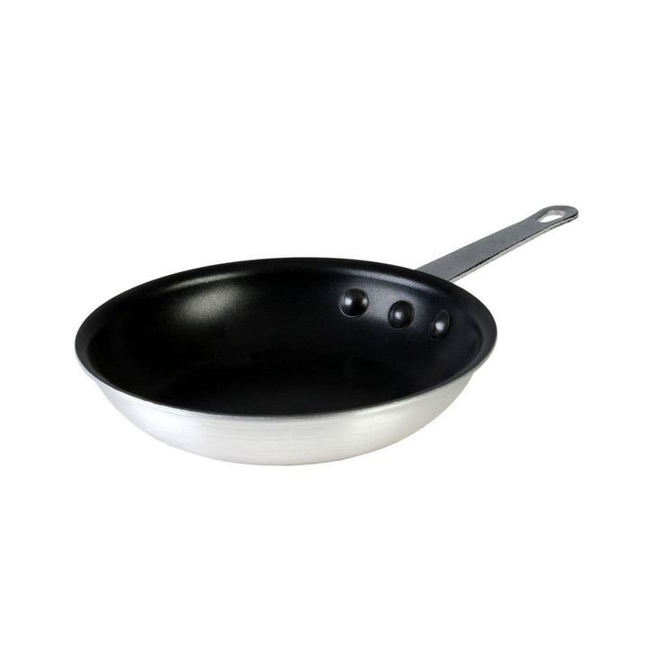 Thunder Group 7" Diameter x 1-5/8" Height, 5-1/2" Length x 1" Width Plated Iron Riveted Handle, Fry Pan, Aluminum, 2.8mm Thickness