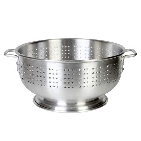 Thunder Group ALHDCO001 Aluminum 12-3/8" x 7-1/4" Colander with Handles and Base