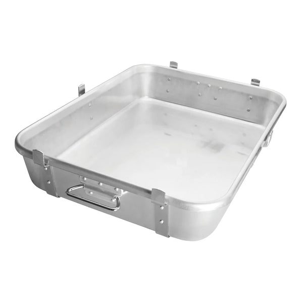 Winco ALRP-1824L Aluminium Roast Pan with Straps and Lugs,18" x 24" x 4-1/2"