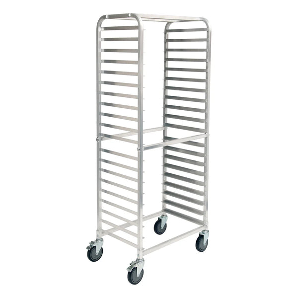 Winco ALRS-20BK 20-Tier Aluminium Side Load Sheet Pan Rack, 3" Spacing