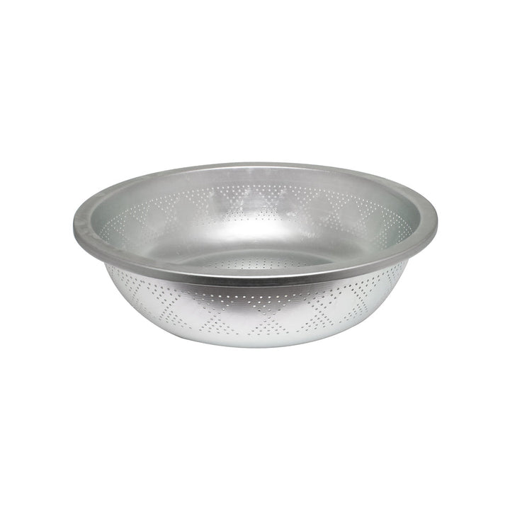 Thunder Group ALSB003 Aluminum 15-3/4" x 1-1/2" Colander With Tapered Edge