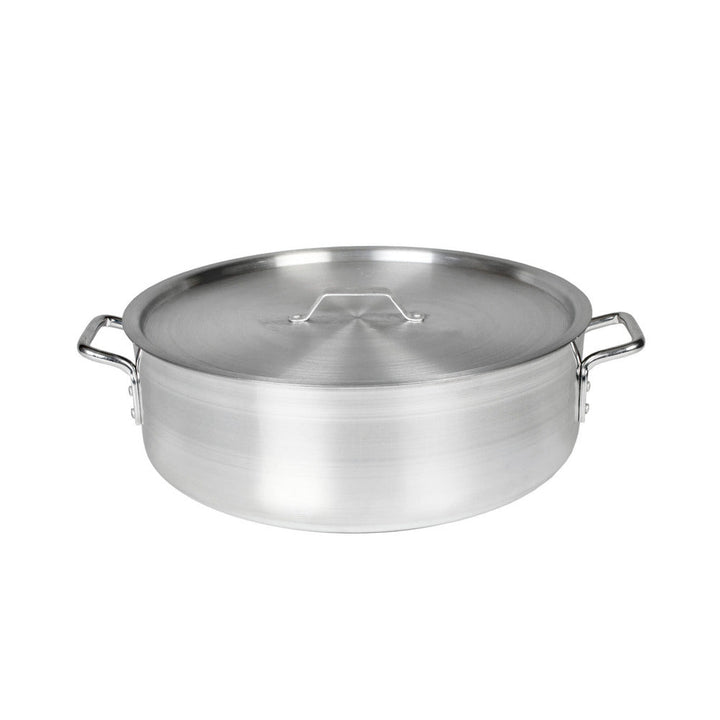 Thunder Group ALSKBP007 Aluminum 21-7/8" x 5-5/8" Brazier Pot with Lid