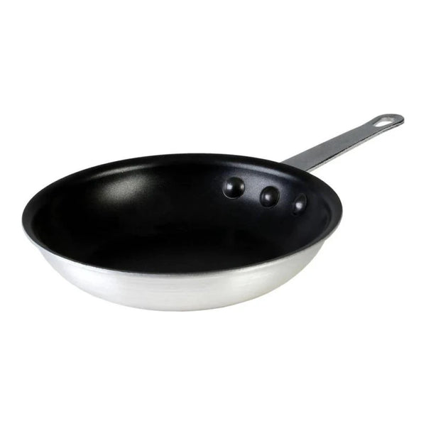 Thunder Group ALSKFP105C 14" Diameter x 2-1/2" Height, 11-3/4" Length x 1-1/8" Width Plated Iron Riveted Handle, Non-Stick Fry Pan