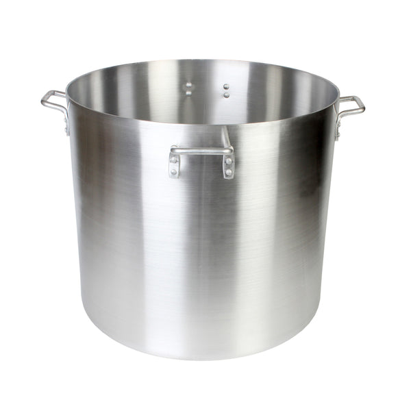 Thunder Group ALSKSP015 200 Qt Aluminum 24 1/8" x 6mm Thick Stock Pot With Quad Handles