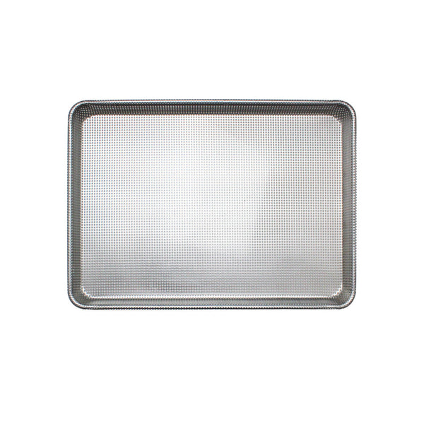 Thunder Group ALSP1813PG Aluminum 18" x 13" Half Size Fully Perforated Glazed Sheet Pan