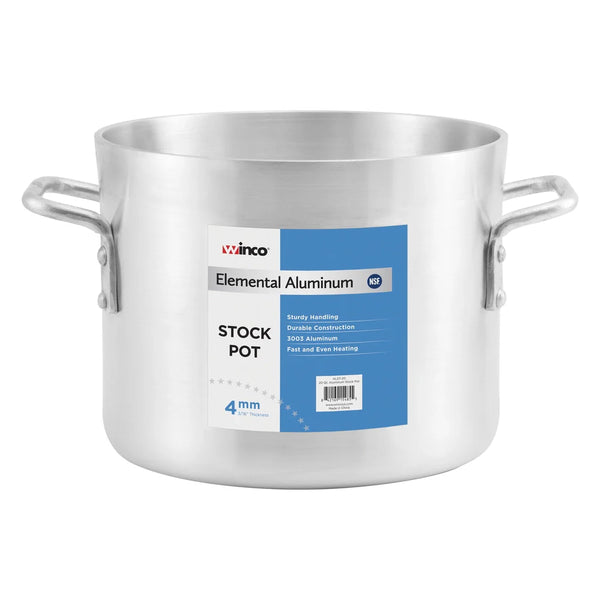 Winco ALST-100 Elemental Aluminium Stock Pot, 100 Qt, 4mm