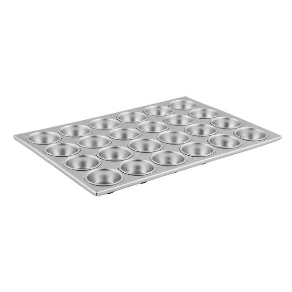 Winco AMF-24 24 Cup Aluminum Muffin Pan, 3oz