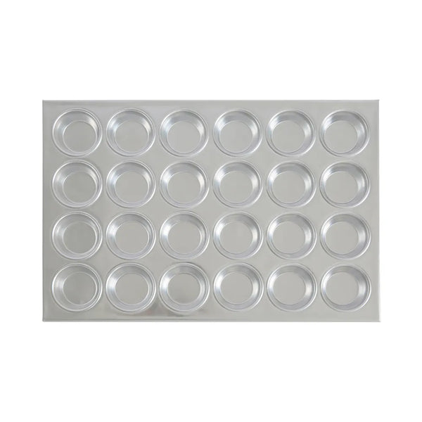 CAC China AMFP-24 Muffin Pan AL 24-Cup/3.5oz Case of 12 Pcs