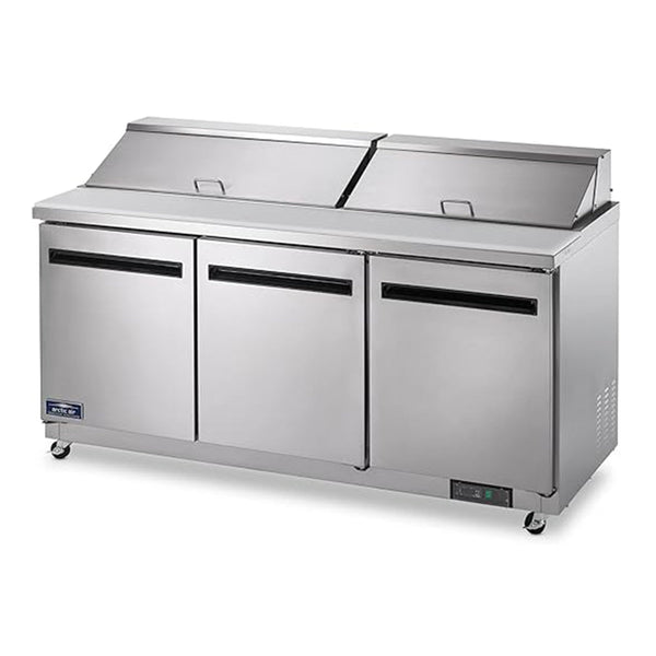 Arctic Air Triple Door Mega-Top Sandwich/ Salad Prep Table  – 72", (AMT72R)