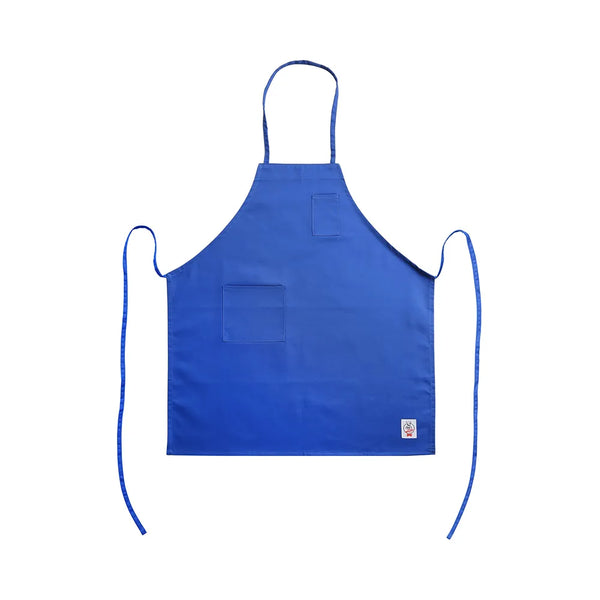 CAC China APBB-2BL Chef's Pride Apron Bib Full Length w/ Pocket Blue /Each