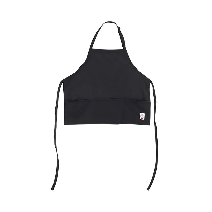 CAC China APBB-3K Chef's Pride Apron Bib Mid-Length Adj 3-Pkt Black /Each