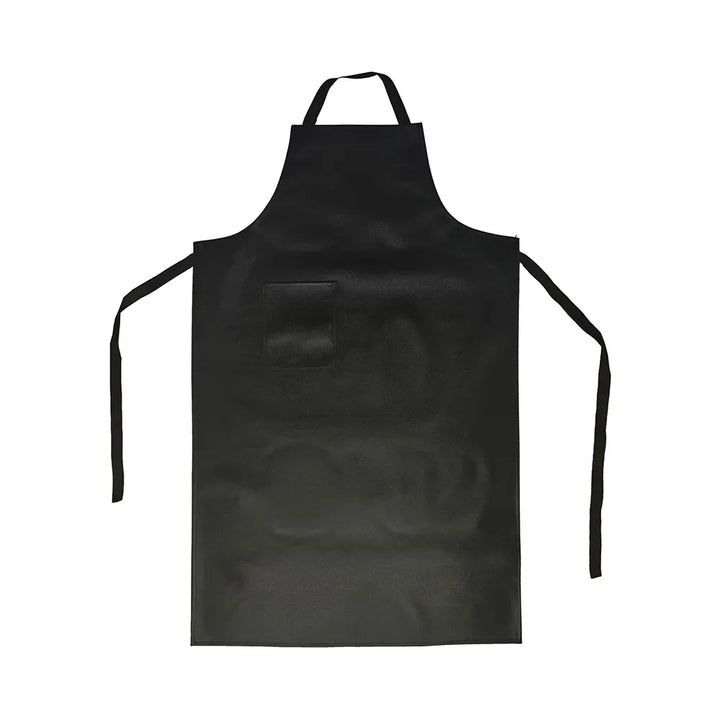 CAC China APVL-1PK Apron Vinyl Black w/ Pocket 41-1/4x21-1/2" /Each