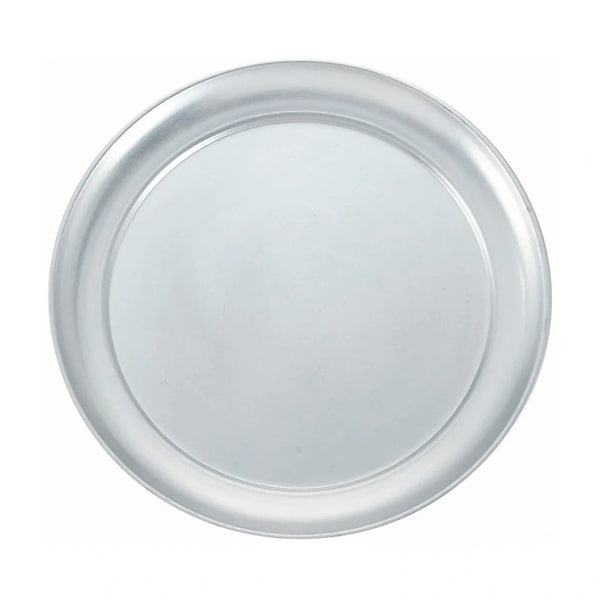 Winco APZT-10 10" Wide Rim Pizza Tray, Aluminium