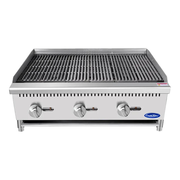 Atosa ATCB-36 36" Heavy Duty Countertop Charbroiler 105,000 BTU