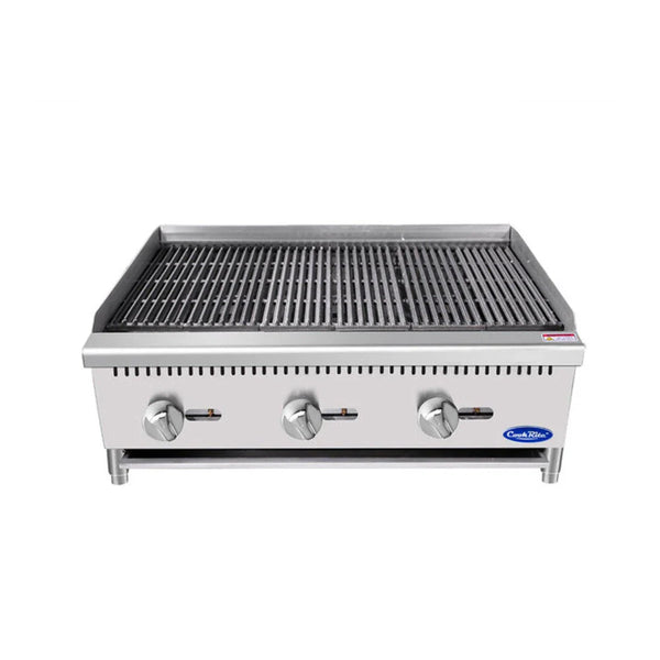 Atosa ATCB-36 36" Heavy Duty Countertop Charbroiler 105,000 BTU