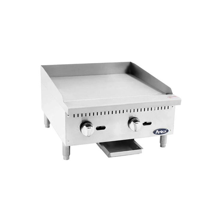 Atosa ATMG-24 24" Heavy Duty Gas Griddle with Manual Control 60,000 BTU