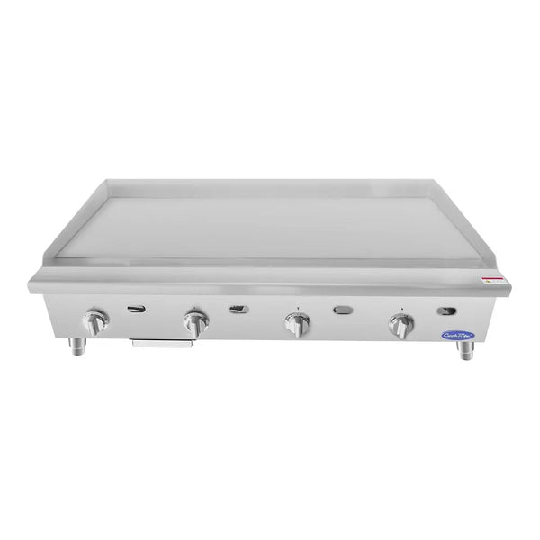 Atosa ATTG-48 48" Gas Countertop Griddle with Thermostatic Controls 100,000 BTU