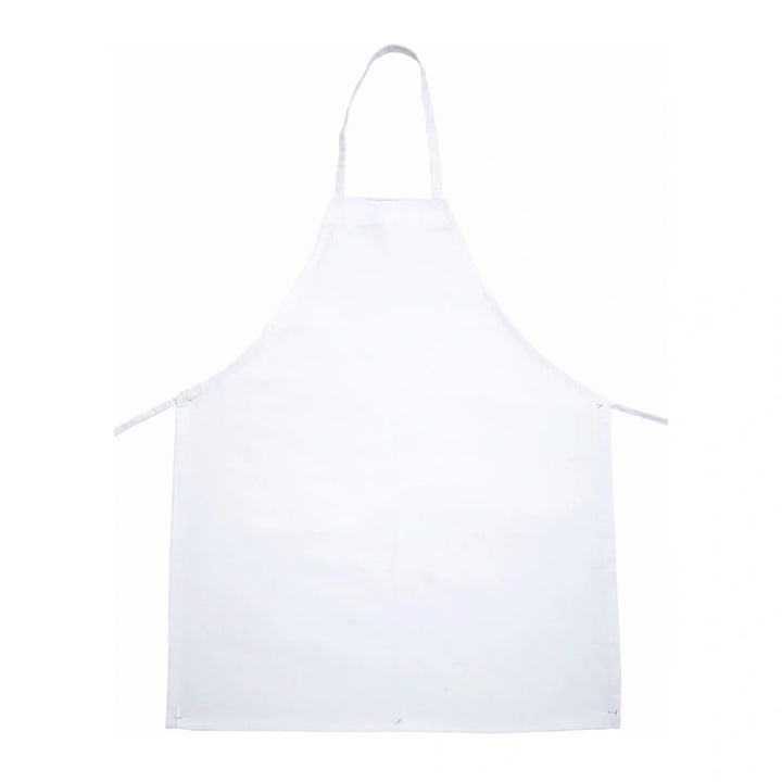 Winco BA-3226WH White Full Length Bib Apron