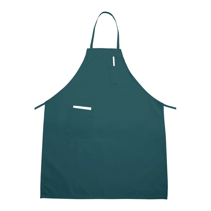 Winco BA-PGN Green Full Length Bib Apron with Pocket