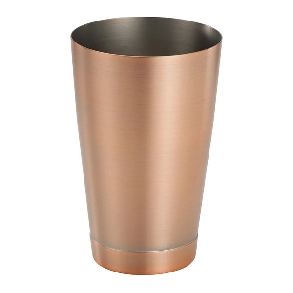 Winco BASK-20AC After 5, Shaker Cup, 20 oz, 3-1/2" dia x 5-3/8"H, 18/8 SS, Antique Copper Finish