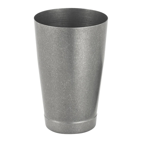 Winco BASK-20CS After 5, Shaker Cup, 20 oz, 3-1/2" dia. x 5-3/8"H, 18/8 SS, Crafted Steel Finish