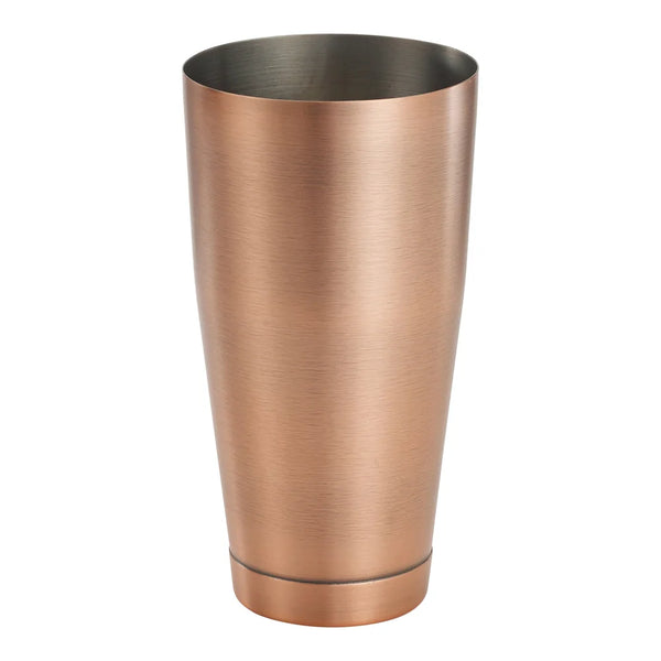 Winco BASK-28AC After 5, Shaker Cup, 28 oz, 3-5/8" dia. x 7"H, 18/8 SS, Antique Copper Finish