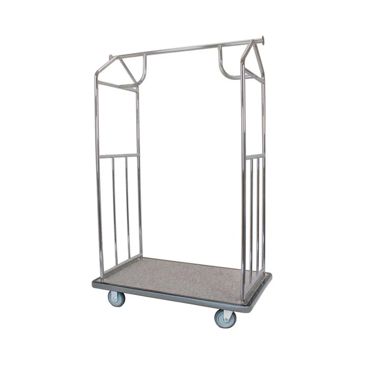 Hospitality 1 Source BCBSGG-5 All-In-One Transporter Bellman's Cart — 5" semi-pneumatic wheels