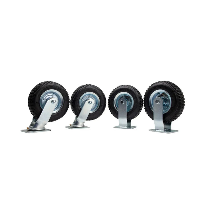 Hospitality 1 Source BCWHP6 Fully Pneumatic 6" Wheels — Set of 4; 2 Rigid/2 Swivel