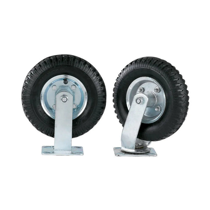 Hospitality 1 Source BCWHP8 Fully Pneumatic 8" Wheels — Set of 4; 2 Rigid/2 Swivel