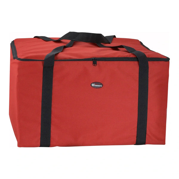 Winco BGDV-22 Red Pizza Delivery bag, 22" x 22" x 12"