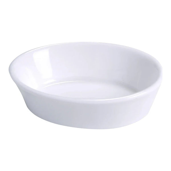 Yanco BK-005 7 Oz White Oval Baking Dish, China, Pack of 36